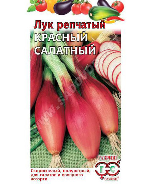 Лук Красный салатный на зелень (репчатый) семена 