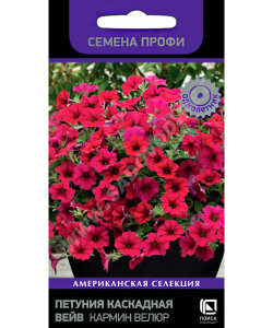 Петуния каскадная Вейв Кармин Велюр (ПРОФИ) Петуния каскадная Вейв Кармин Велюр (ПРОФИ)